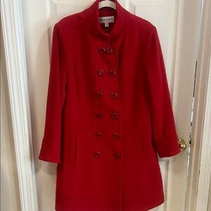 Pendleton Women's Vibrant Red Pea Coat